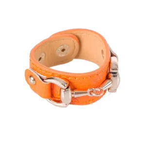Leather Napkin Rings with Horsebit Detail by Julian Mejia