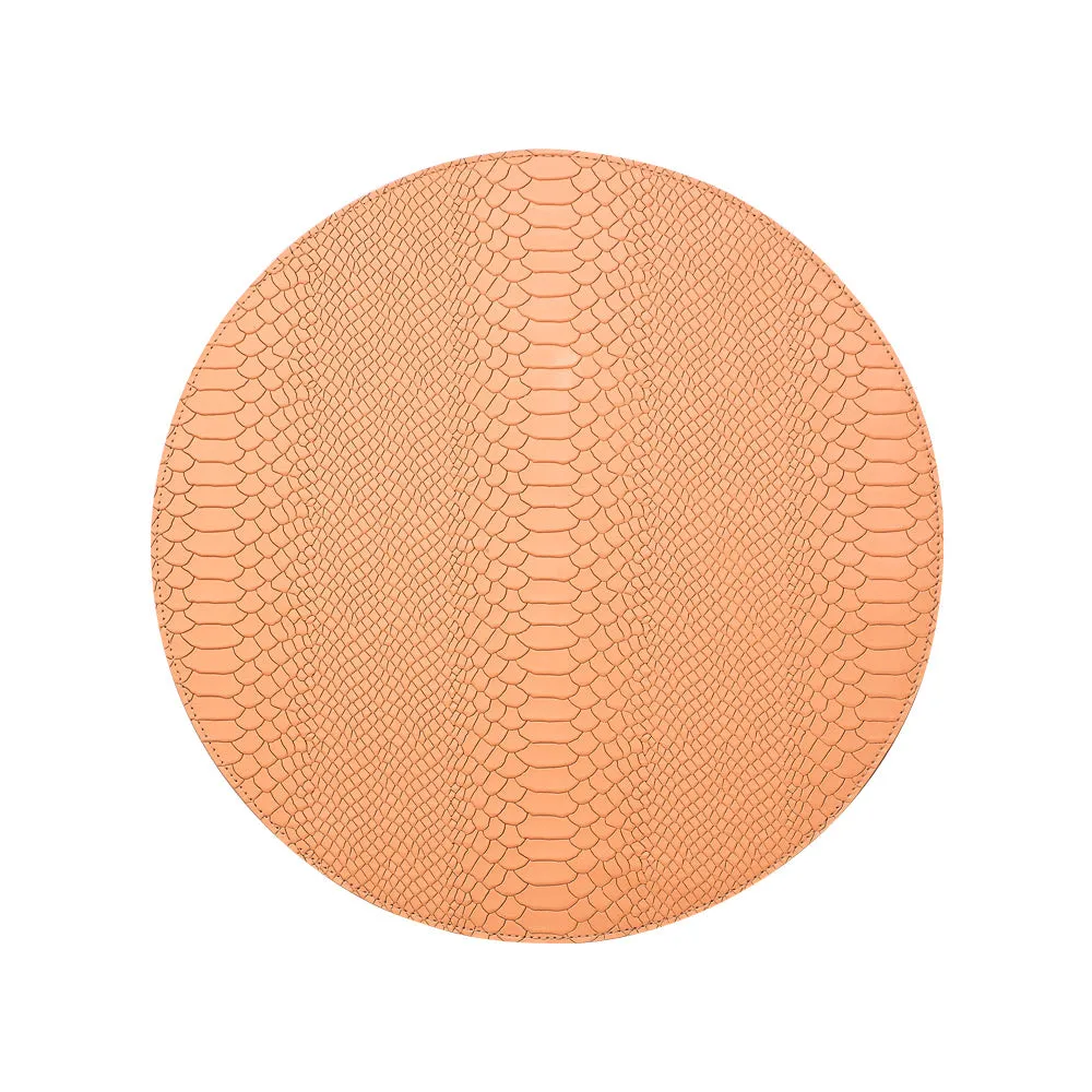 Leather Round Placemats - Set of 2