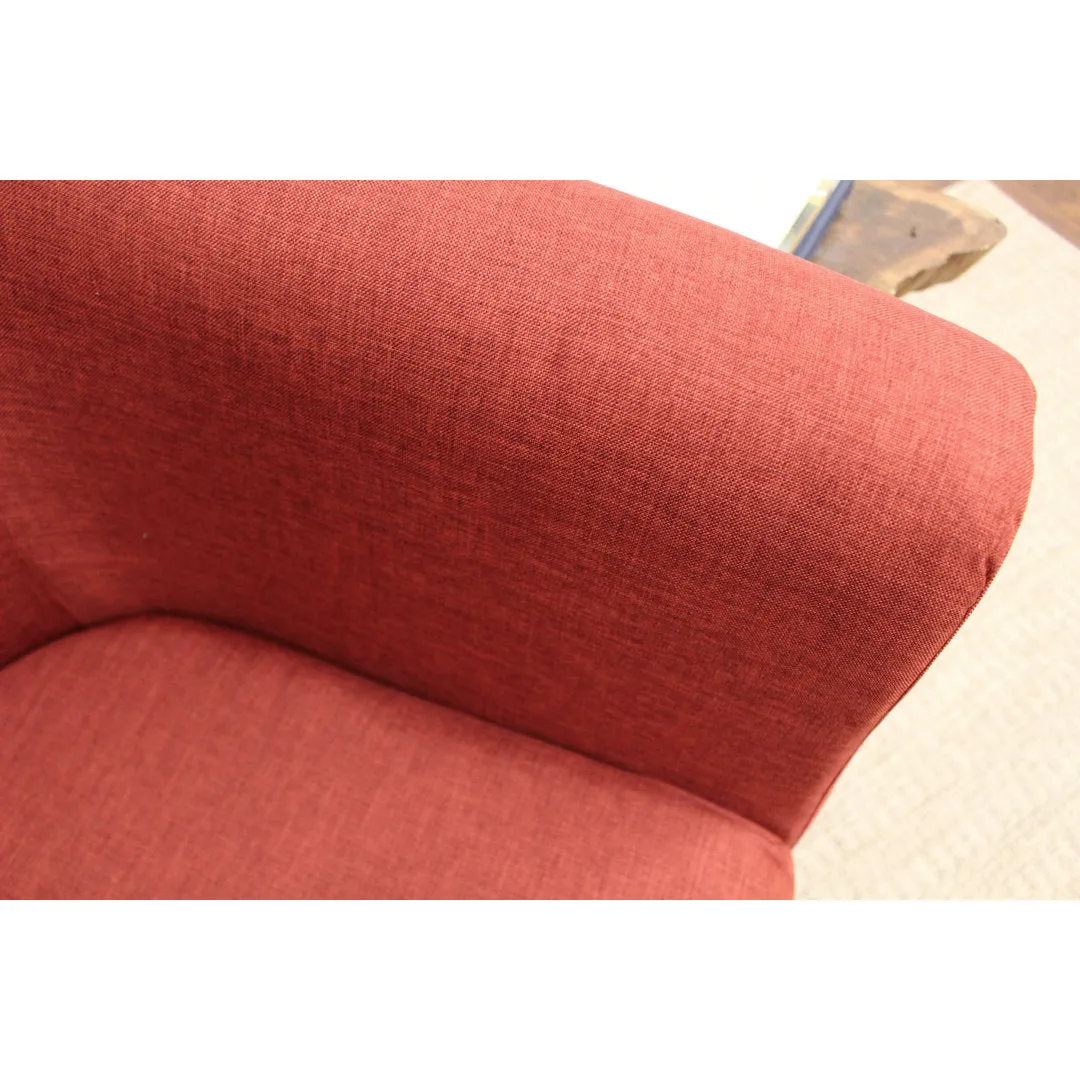 Liam 31.5" W Barrel Chair Zipcode Design™ Fabric OR Leather Type: Jitterbug Picante Performance Basketweave