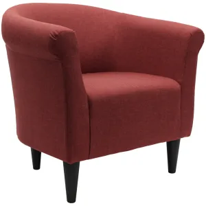 Liam 31.5" W Barrel Chair Zipcode Design™ Fabric OR Leather Type: Jitterbug Picante Performance Basketweave