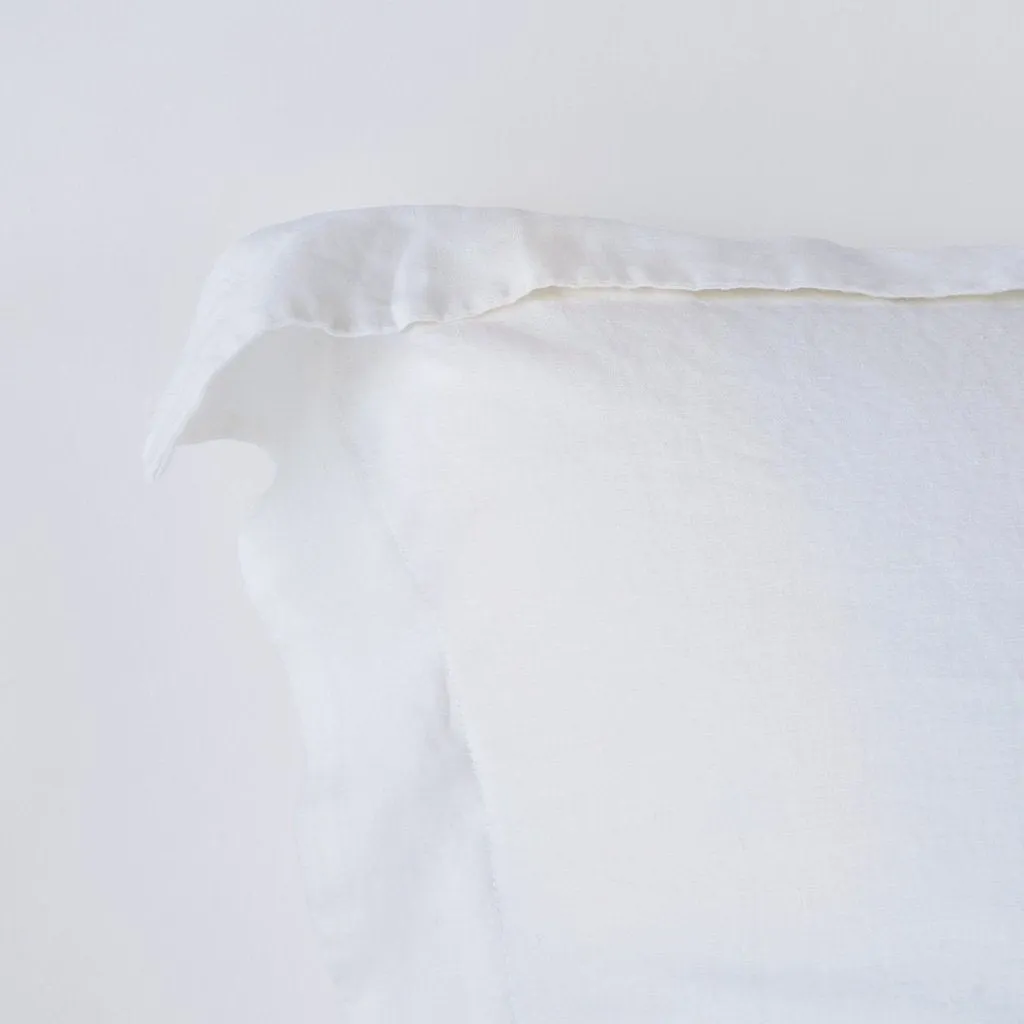 Linen Standard Sham - White