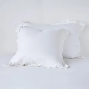 Linen Standard Sham - White