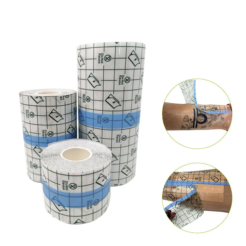 LisaCare Folien Wundverband /Tattoopflaster - Transparent - Selbstklebend - 3er-Set (5,10&15cm x 10m)