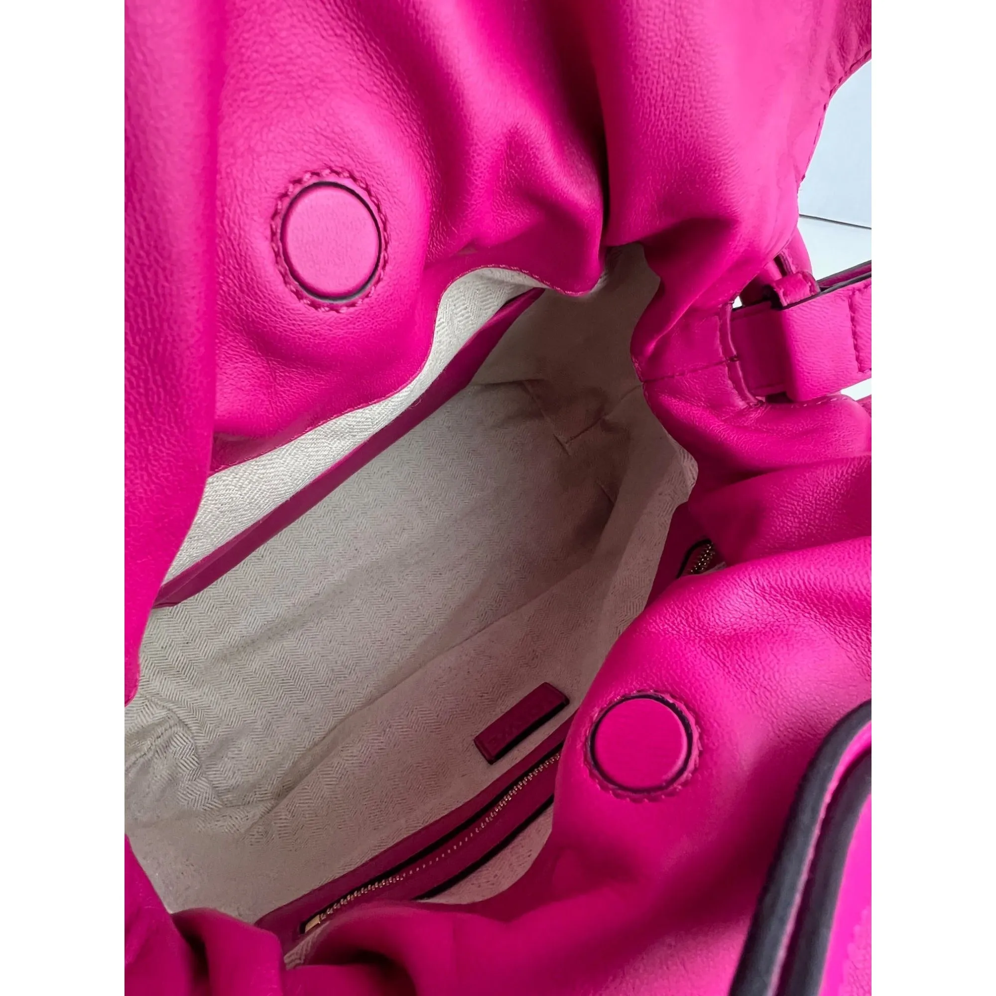 Loewe Nappa Pink Flamenco Medium Knot Shoulder Bag