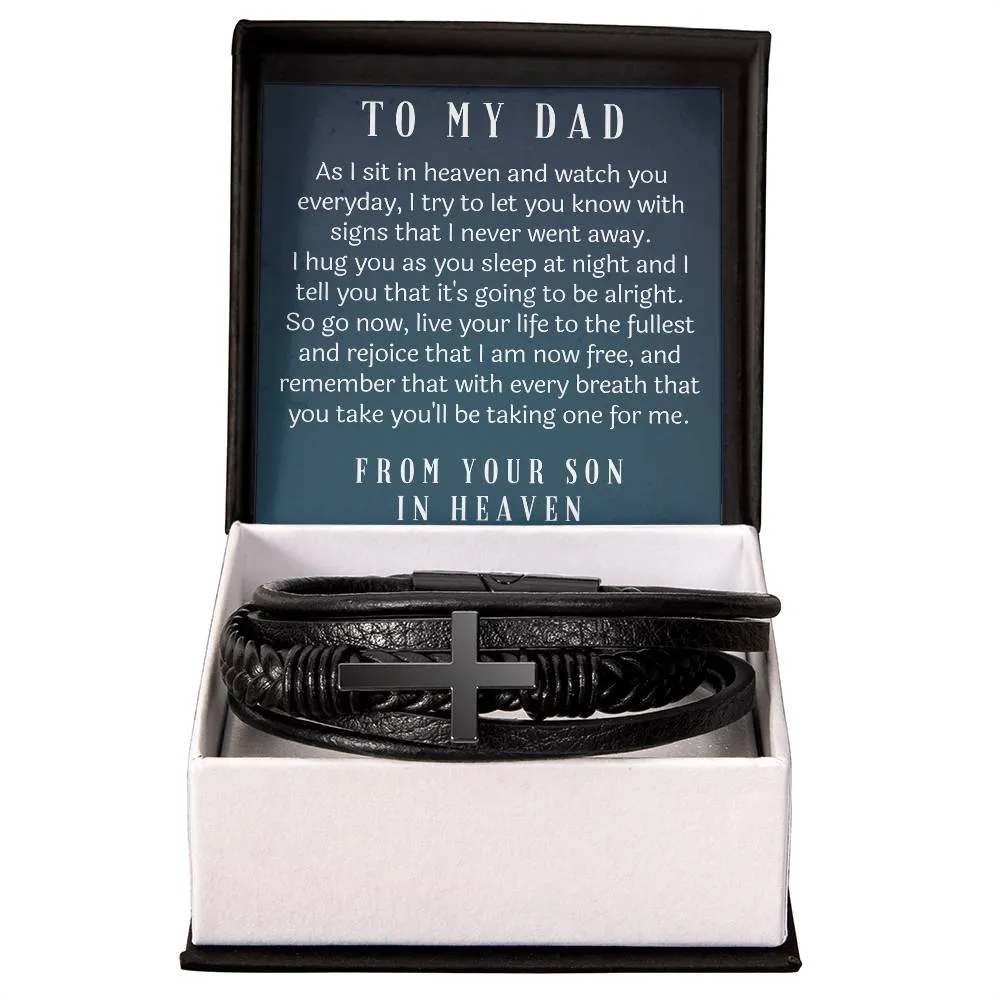 Loss of Son Gift for Dad, Son Memorial Keepsake, Sympathy Bracelet for Men, Condolence Bereavement