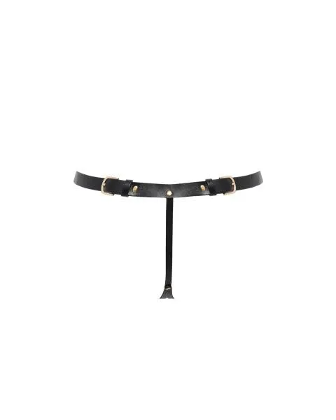 Lotus Open Thong - Black -