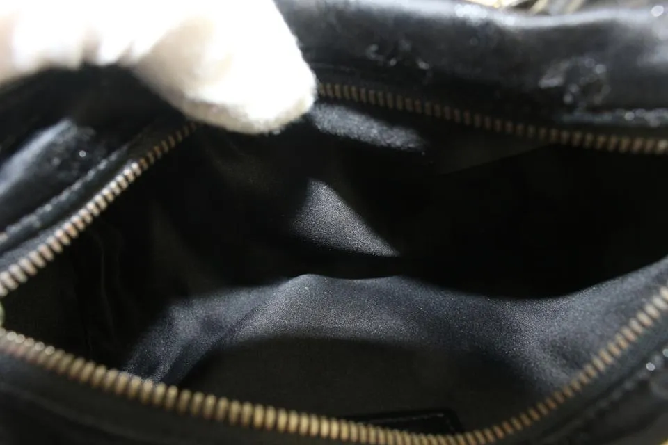 Louis Vuitton Black Monogram Satin Shine Mini Papillon 1122lv8