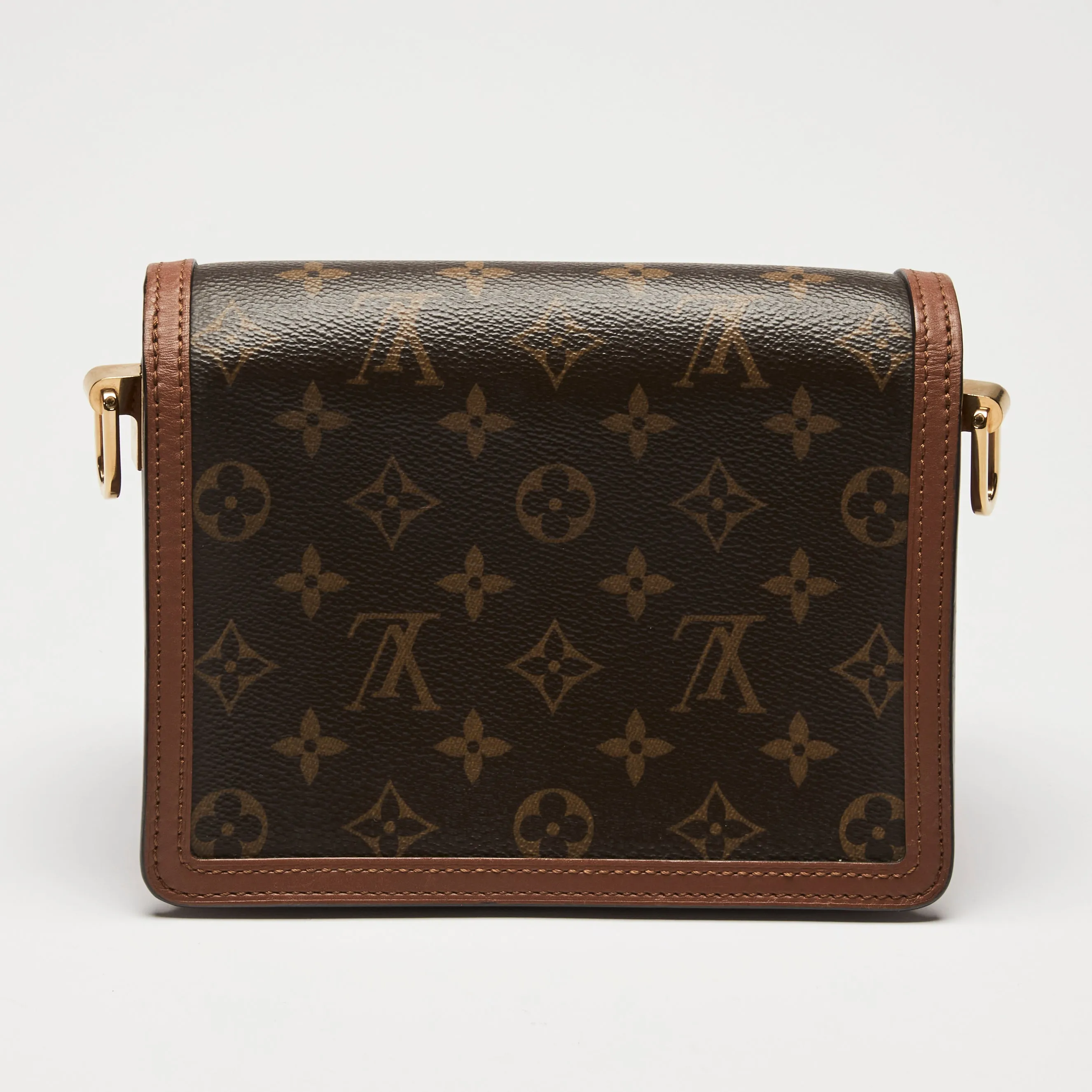 Louis Vuitton Brown Monogram Epi Grained Leather Mini Dauphine Flap Bag
