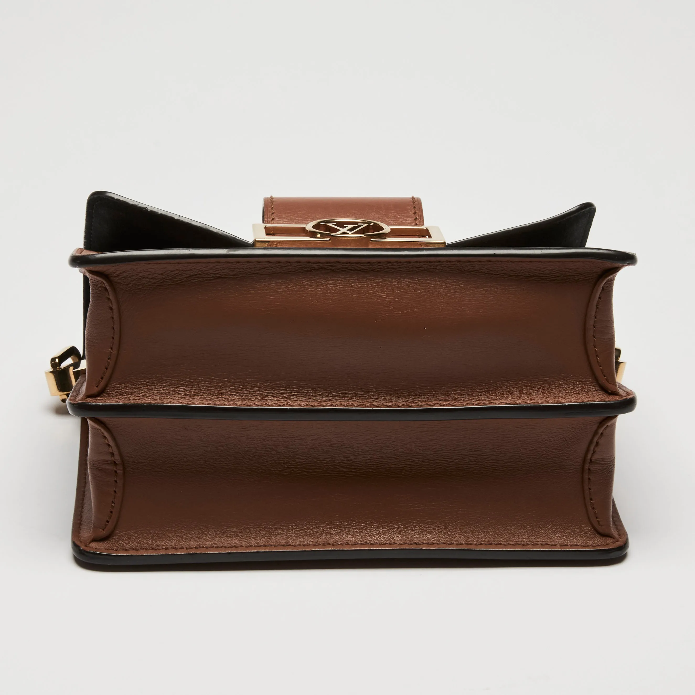 Louis Vuitton Brown Monogram Epi Grained Leather Mini Dauphine Flap Bag