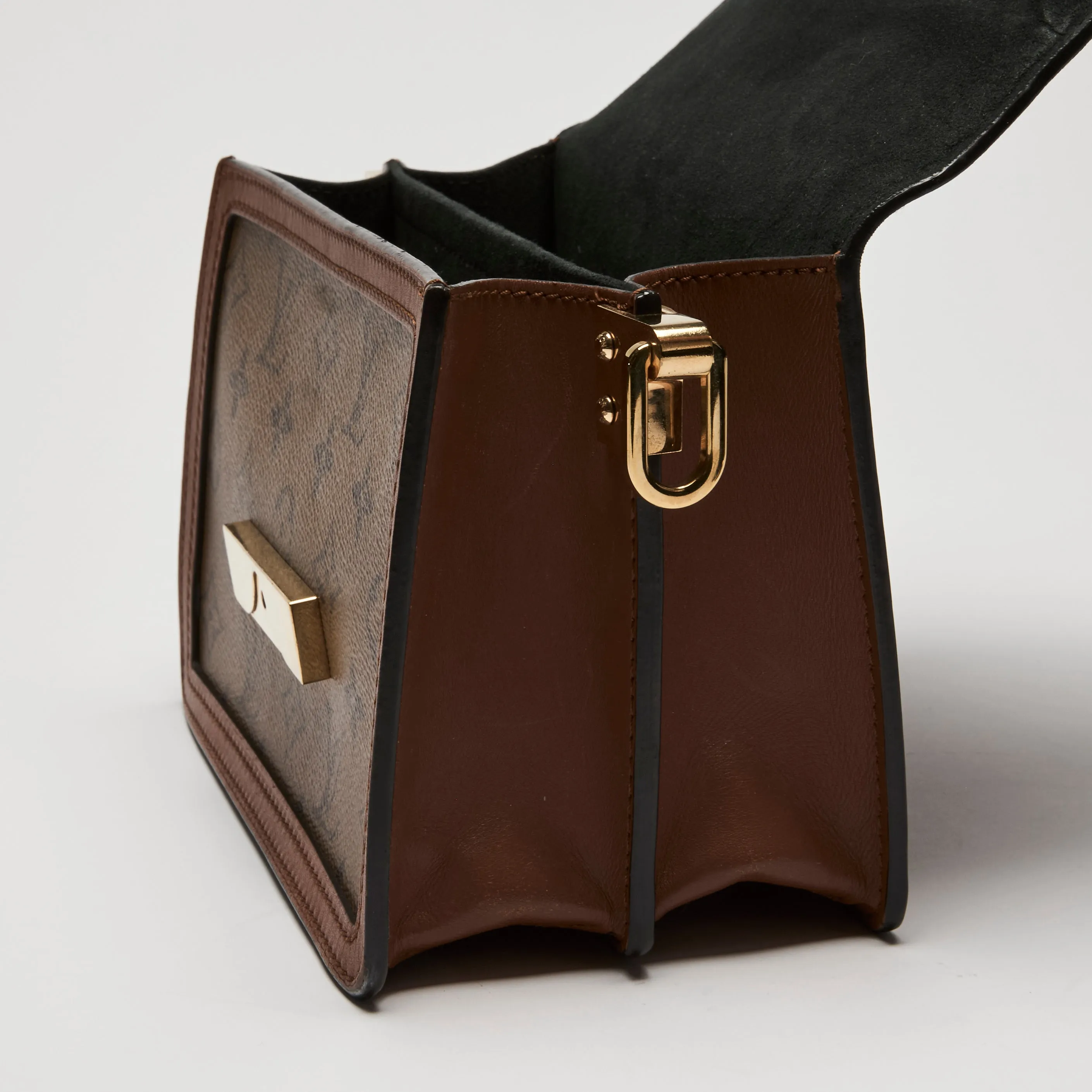 Louis Vuitton Brown Monogram Epi Grained Leather Mini Dauphine Flap Bag