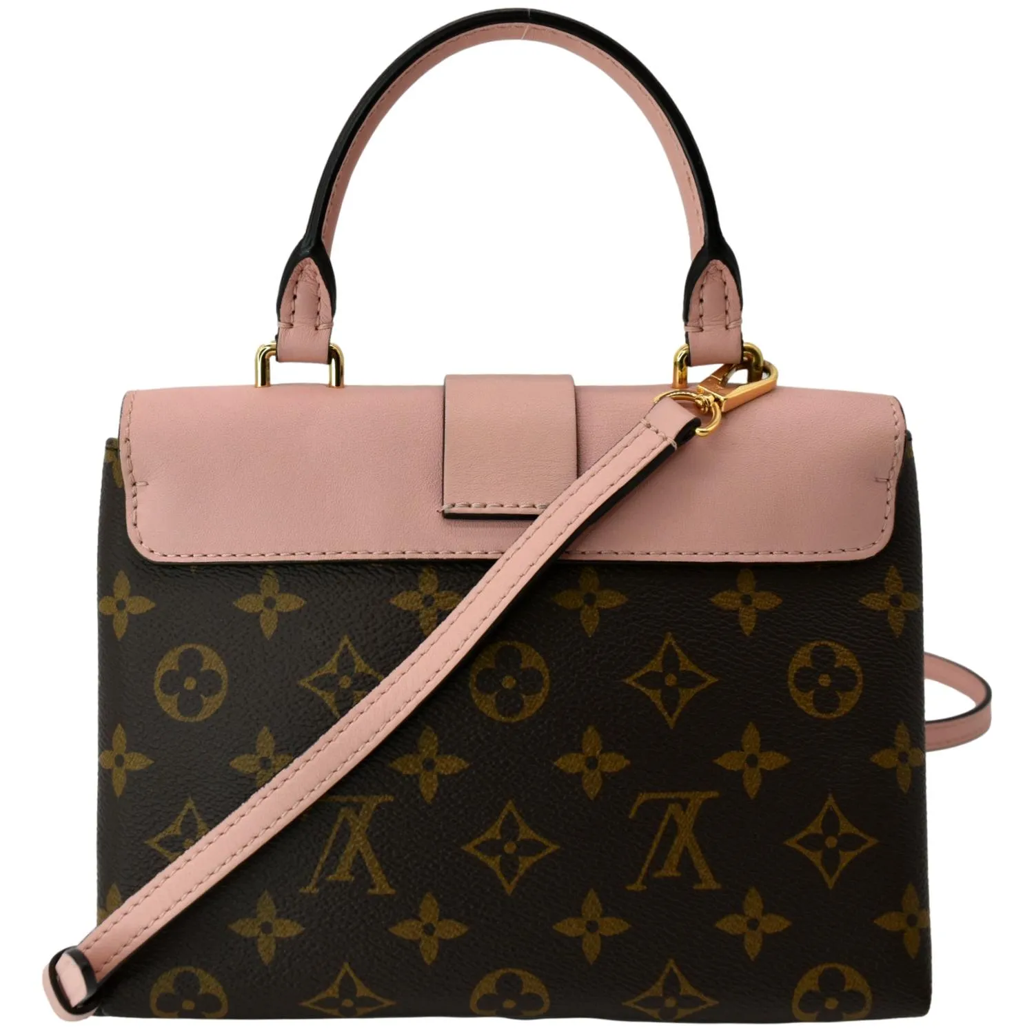 LOUIS VUITTON Locky BB Monogram Canvas Crossbody Bag Rose Poudré