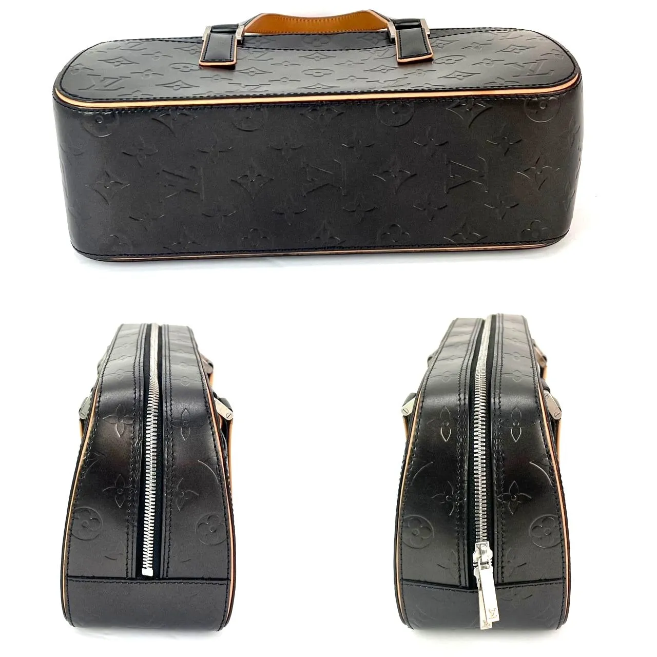 Louis Vuitton Mat Monogram Shelton Black Hand Bag