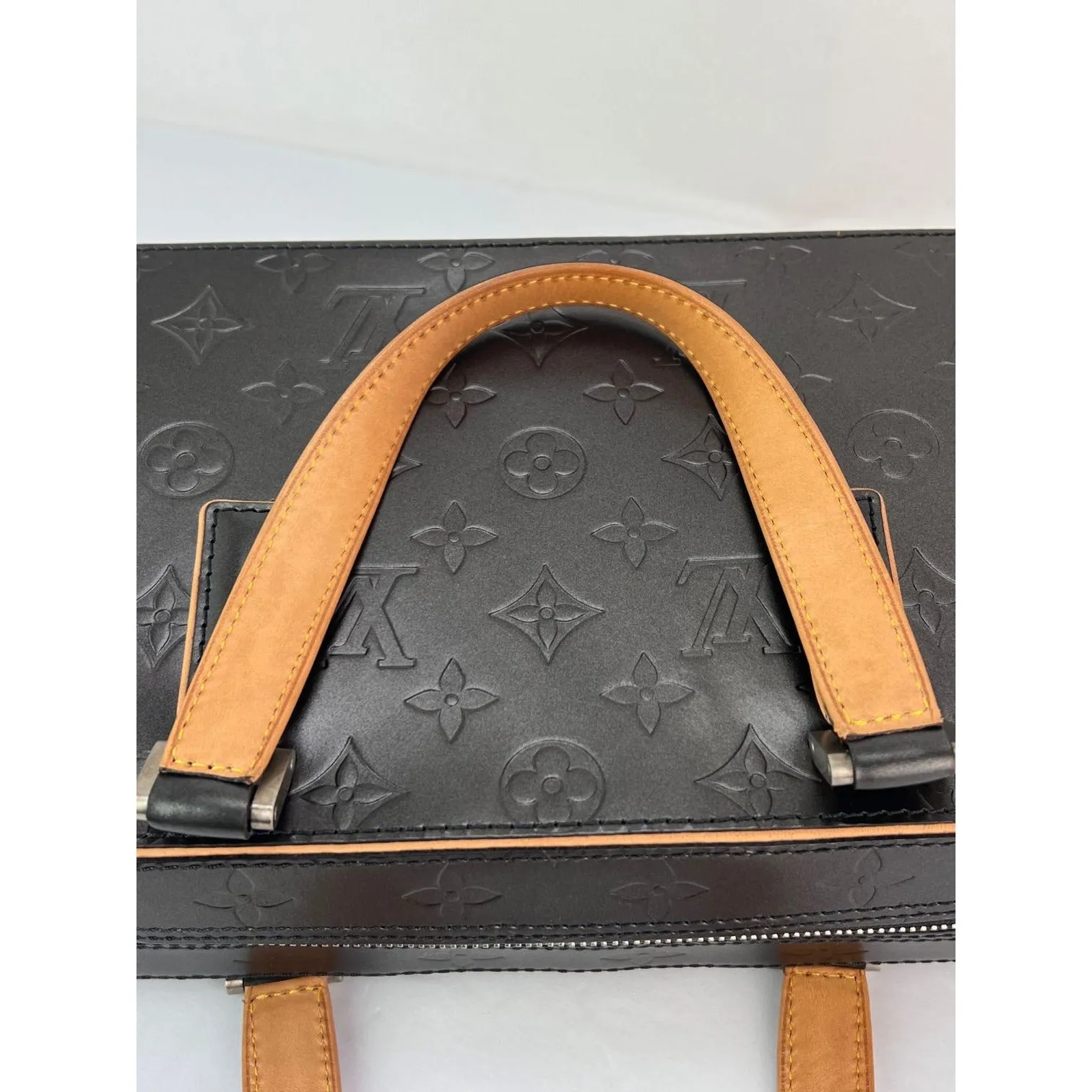 Louis Vuitton Mat Monogram Shelton Black Hand Bag