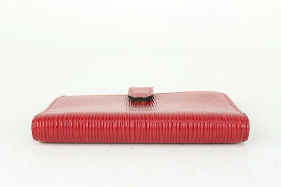 Louis Vuitton Red Epi Leather Small Ring Agenda PM Diary Cover 170lv730