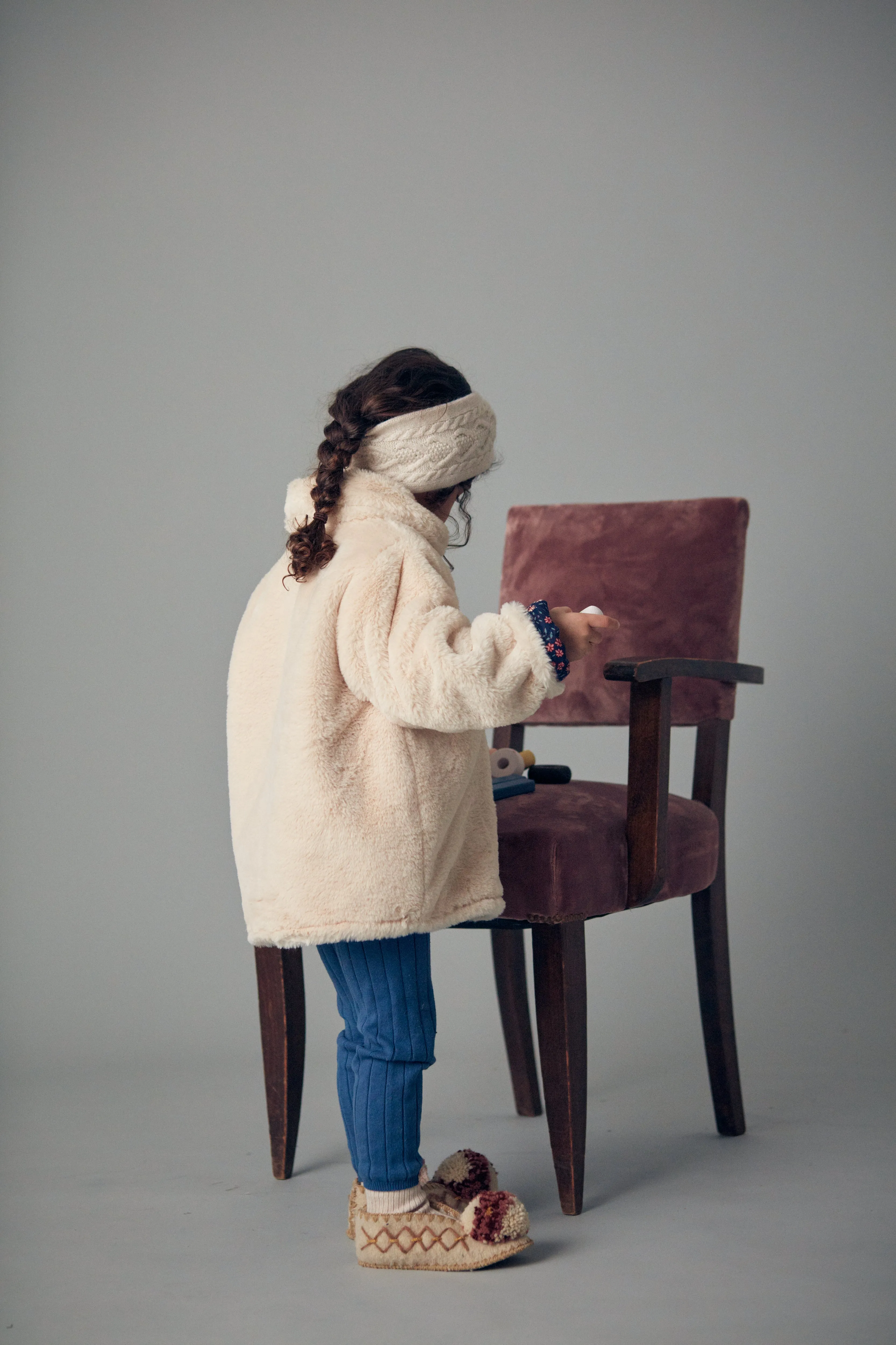[Louise Misha] Coat Dalila - Midnight star cream pop