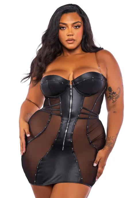 Lust & Leather Dress - LI703