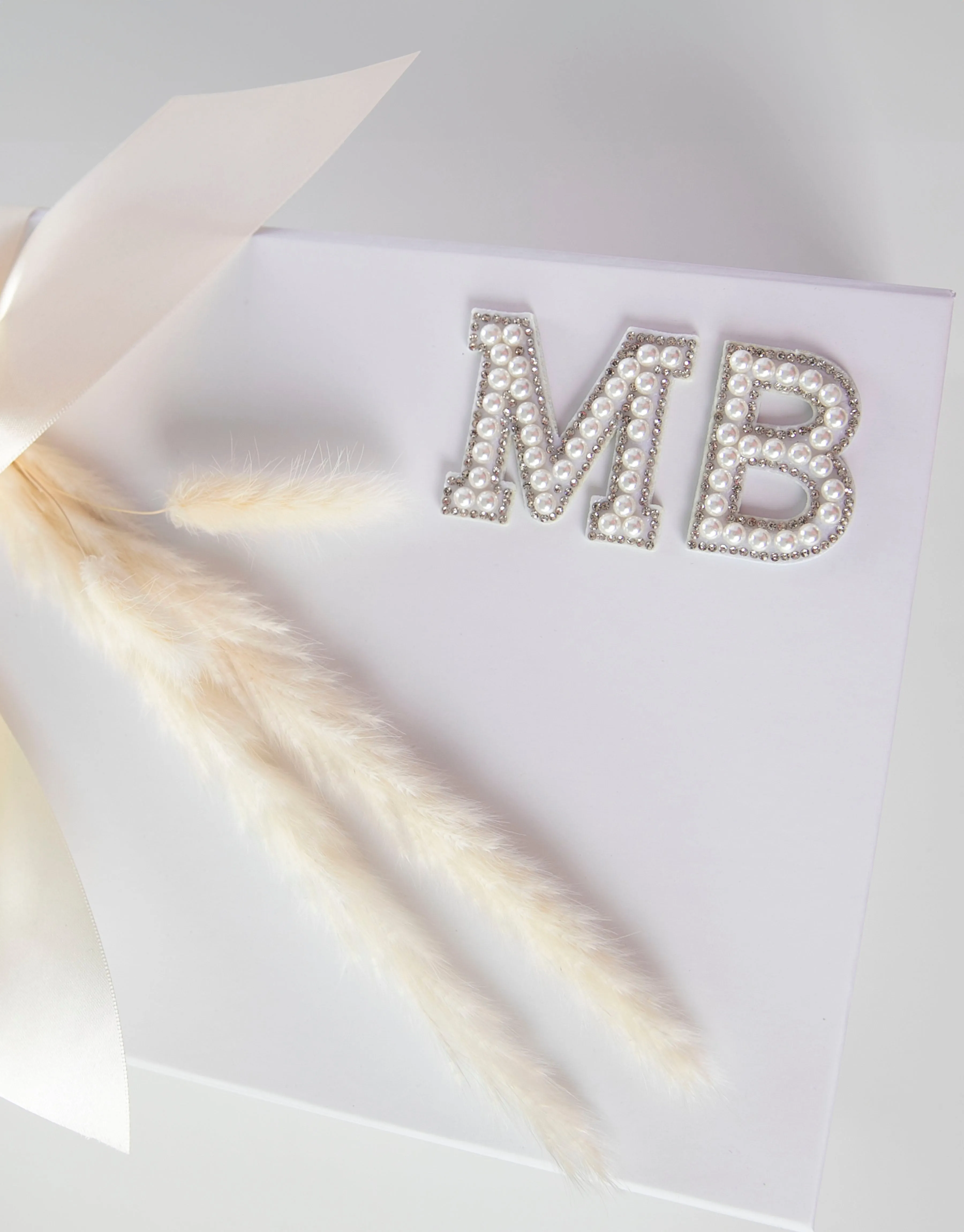Luxury Pearly White Proposal Gift Box - Letters A-Z