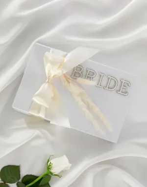 Luxury Pearly White Proposal Gift Box - Letters A-Z
