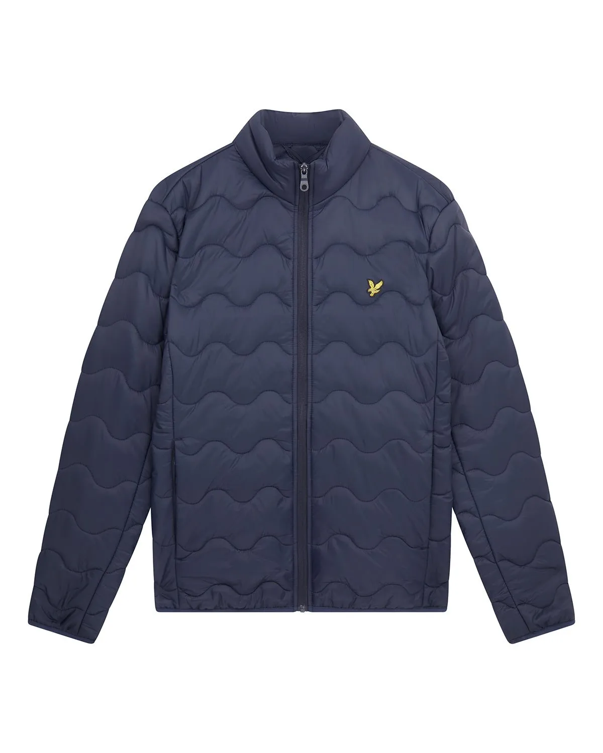 Lyle And Scott Crest Quilted Jacket Dark Navy Blue