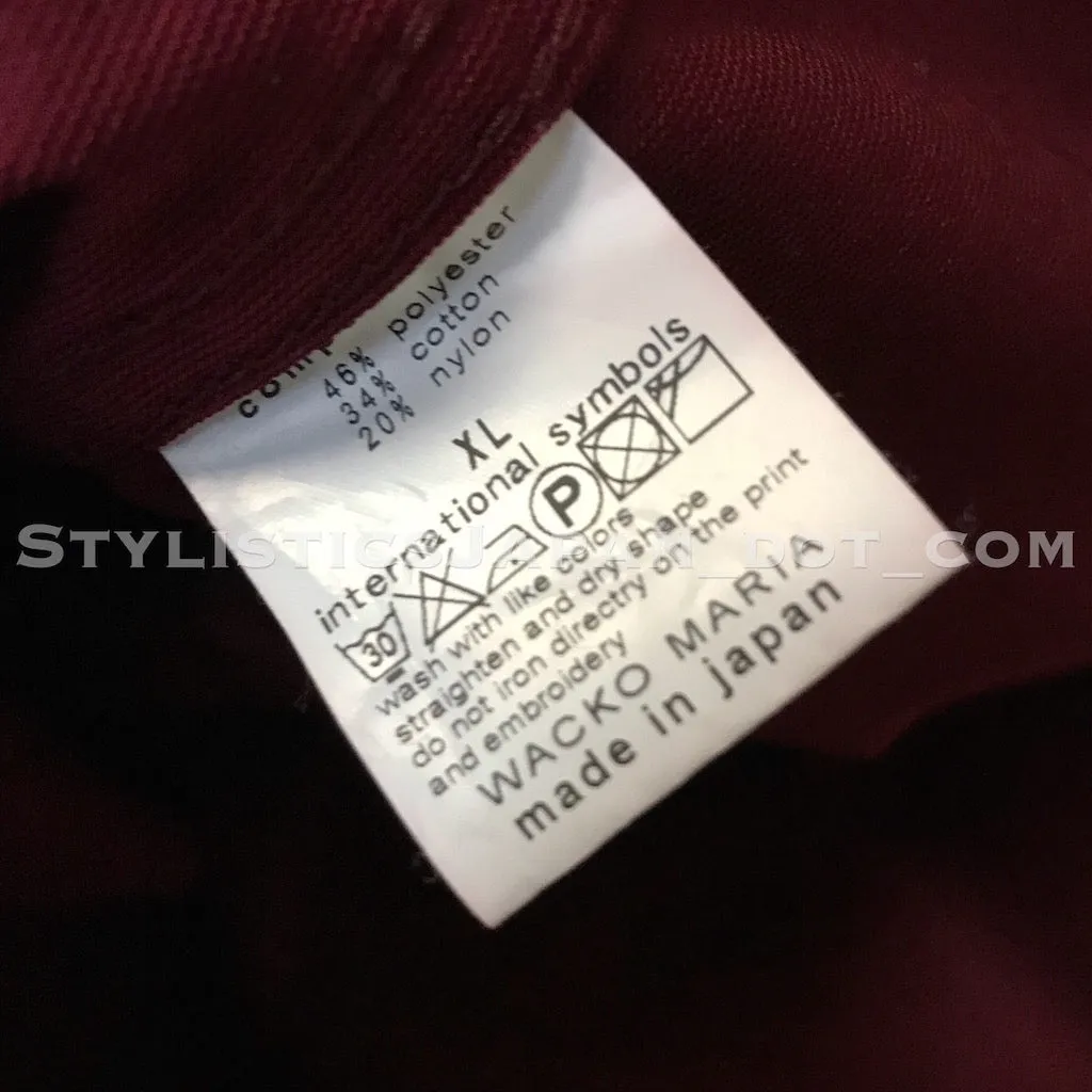 [M] Wacko Maria Guilty Parties Riders Jacket Burgundy
