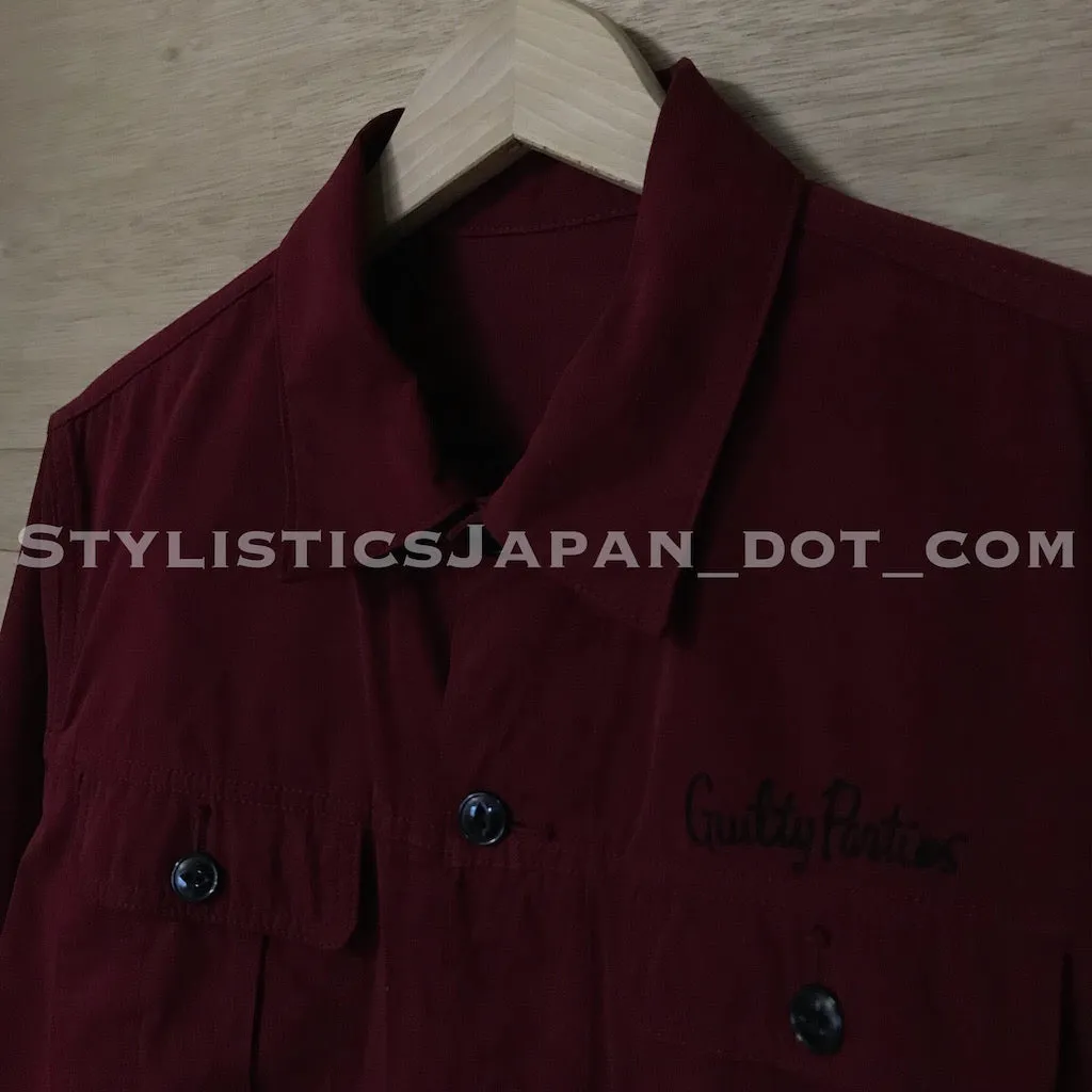 [M] Wacko Maria Guilty Parties Riders Jacket Burgundy