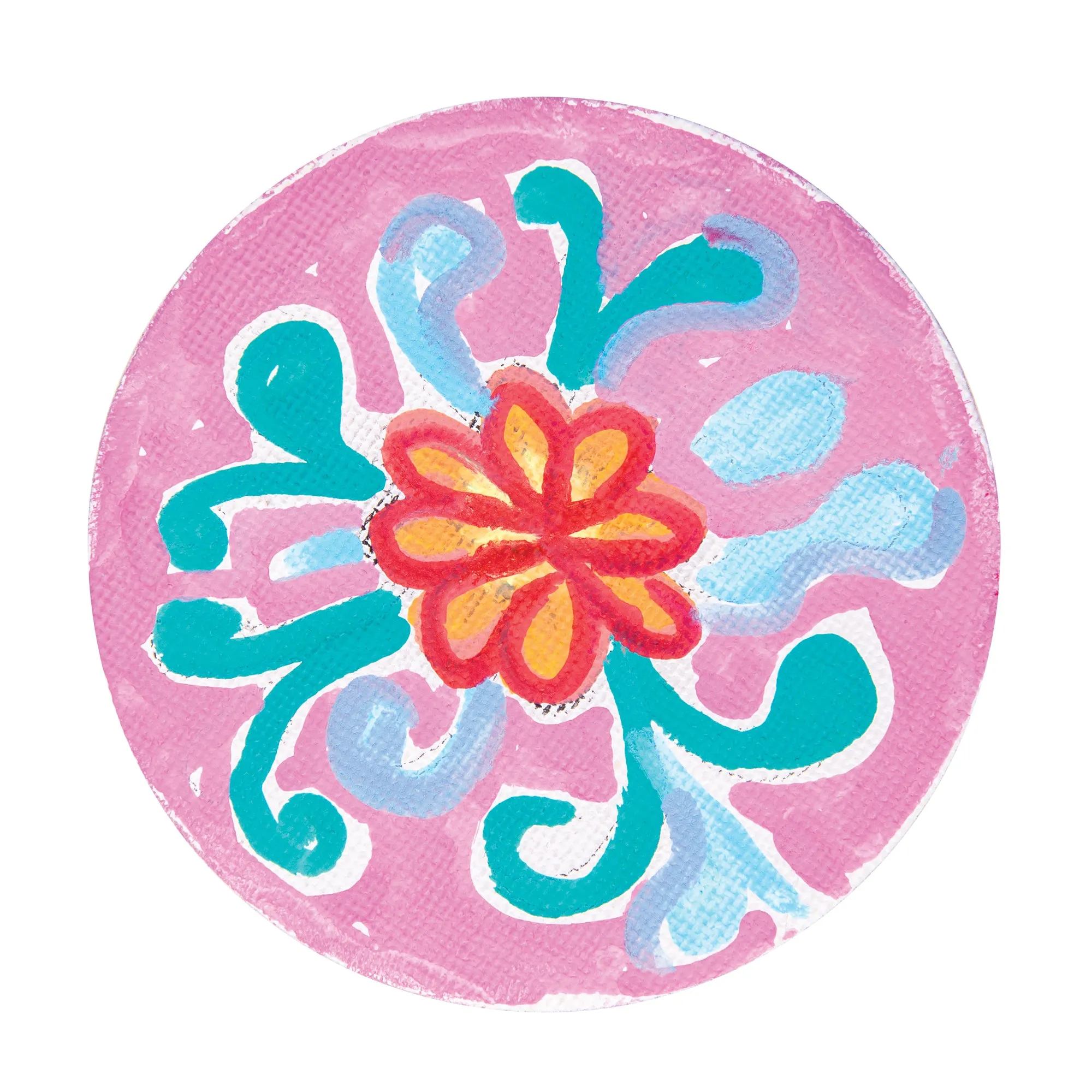 Magnetic Canvas Board Round Pack of 4