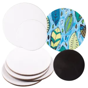 Magnetic Canvas Board Round Pack of 4