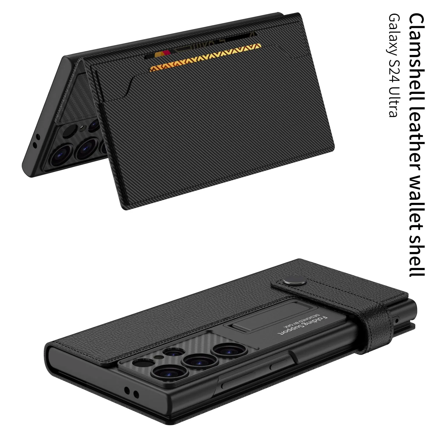 Magnetic Leather Cardhold Phone Case For Samsung  Galaxy S23/S24 Series