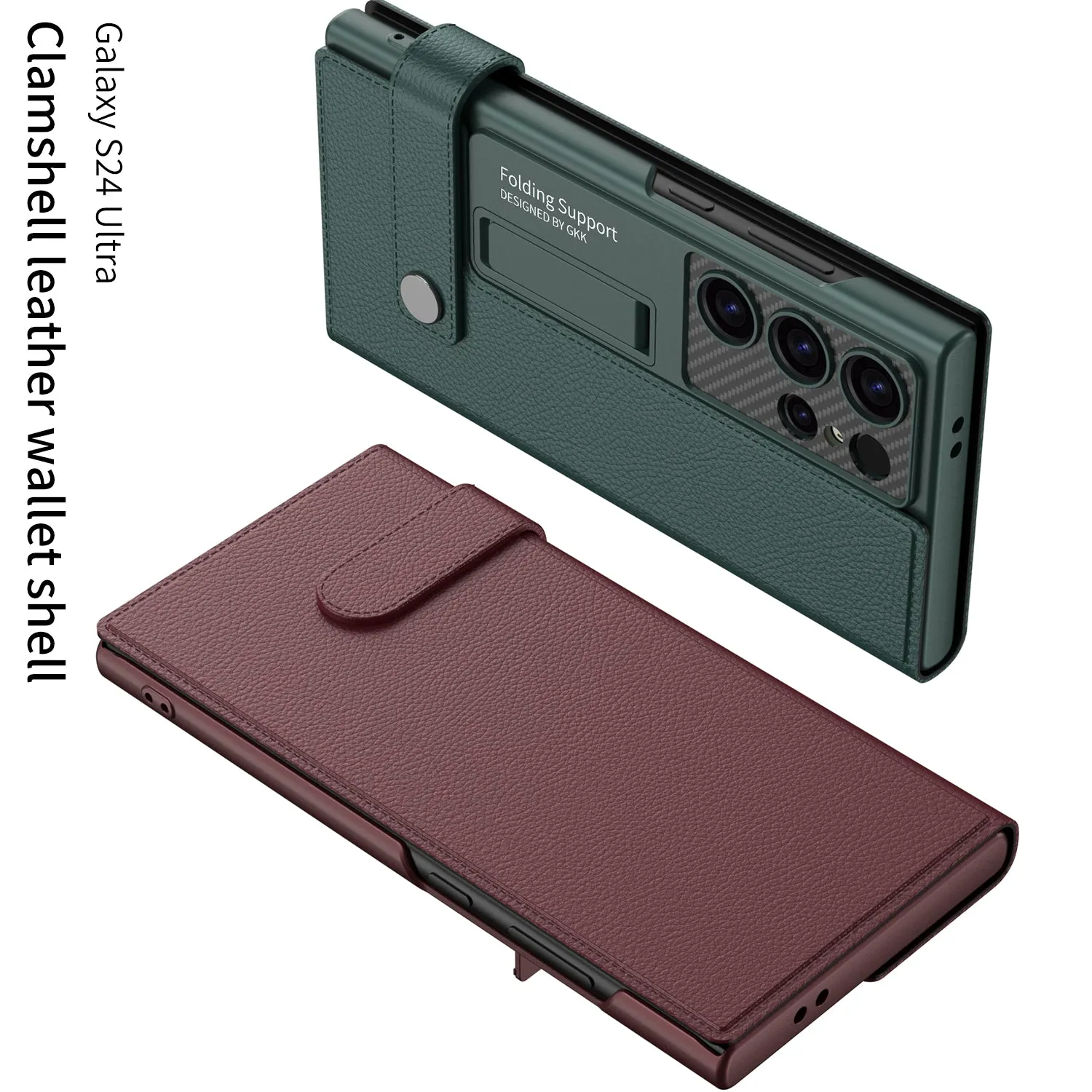 Magnetic Leather Cardhold Phone Case For Samsung  Galaxy S23/S24 Series
