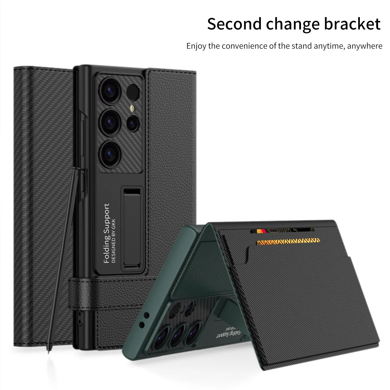 Magnetic Leather Cardhold Phone Case For Samsung  Galaxy S23/S24 Series