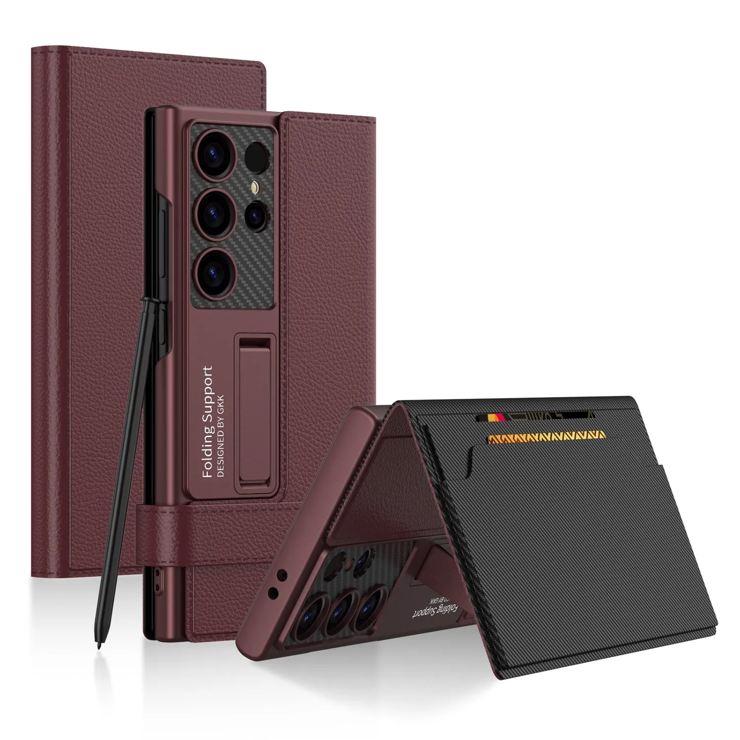 Magnetic Leather Cardhold Phone Case For Samsung  Galaxy S23/S24 Series