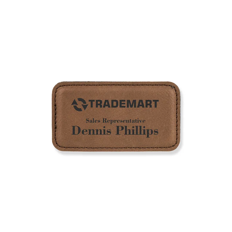 Magnetic Name Tag | Leatherette