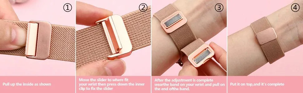 Magnetic Nylon Sports Watch Band