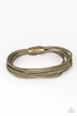 Mainstream Maverick Brass Bracelet Paparazzi