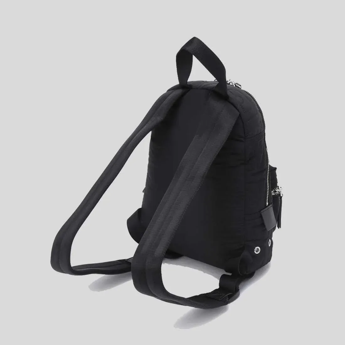 MARC JACOBS Nylon Jumbled Logo Small Backpack Black RB-4S4HBP002H02