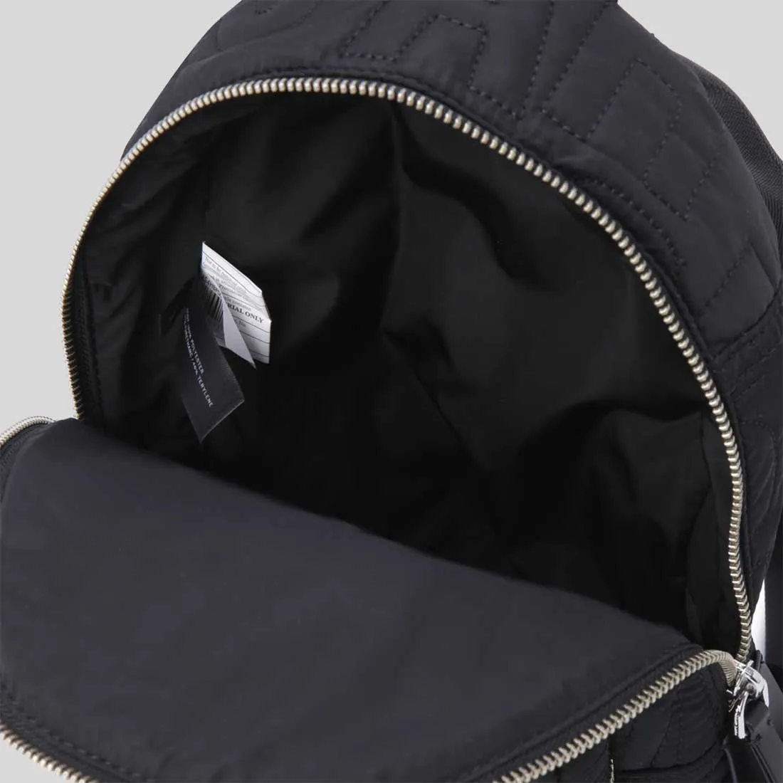 MARC JACOBS Nylon Jumbled Logo Small Backpack Black RB-4S4HBP002H02