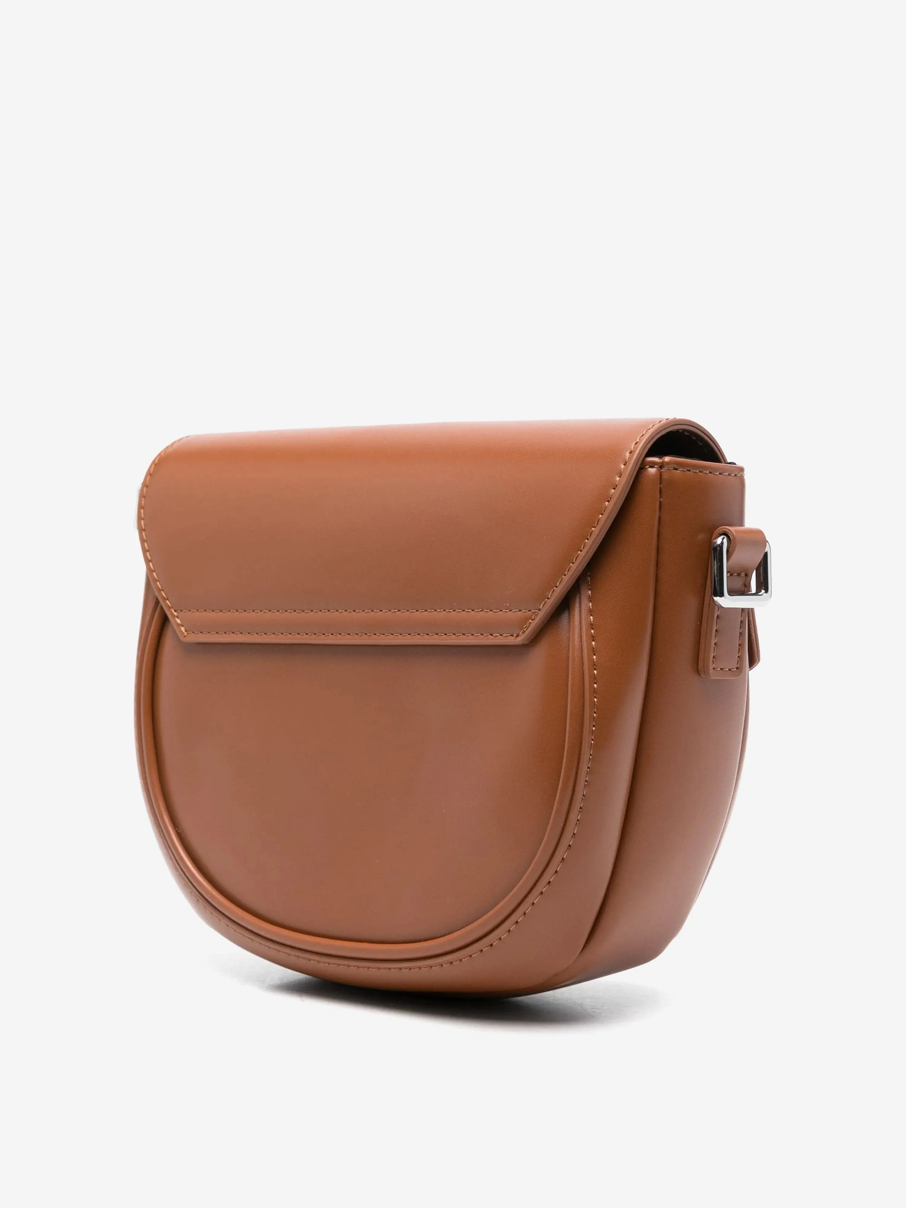 MARNI Girls Faux Leather Flower Smile Bag in Brown (19cm)