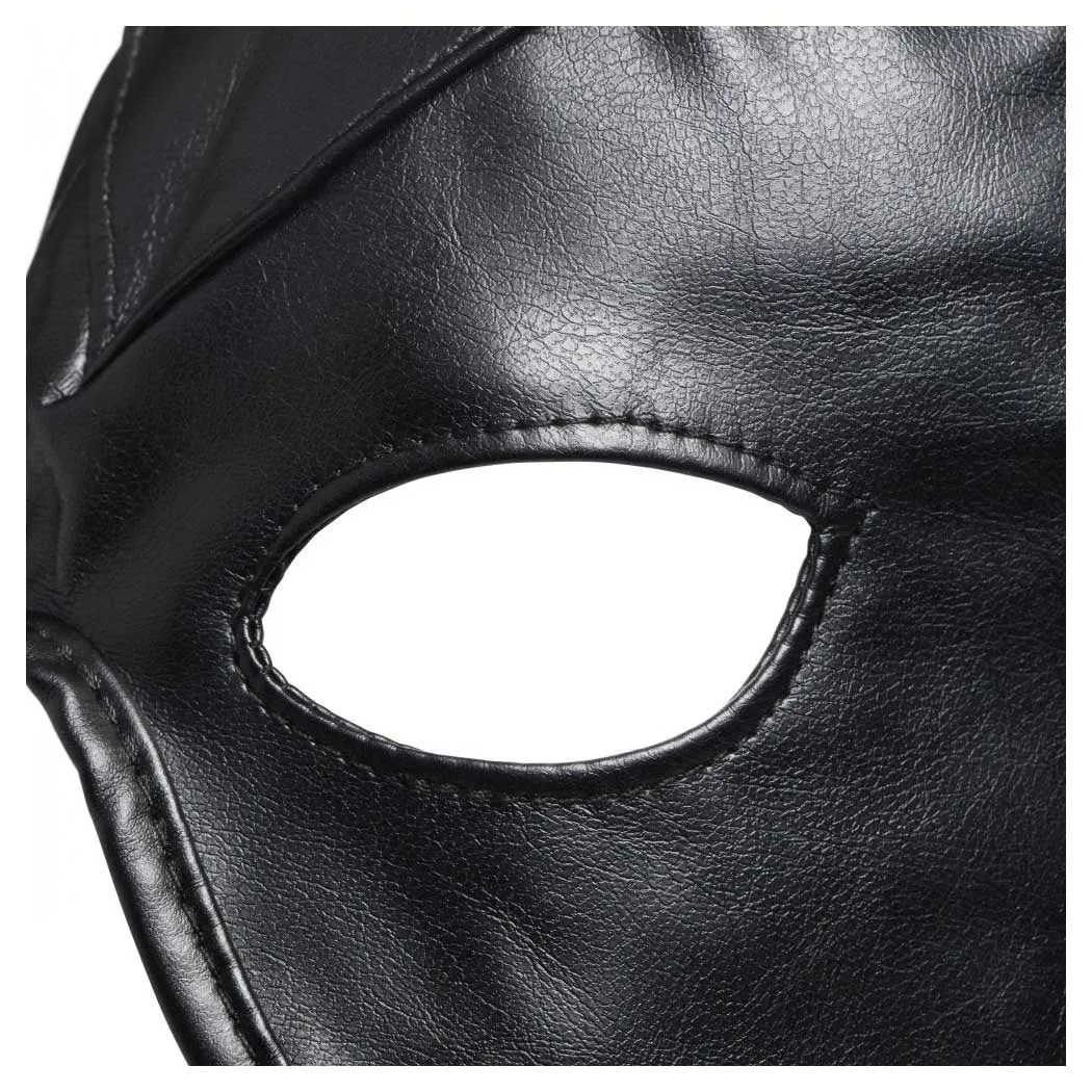 Master Series Dungeon Demon Bondage Hood with Horns