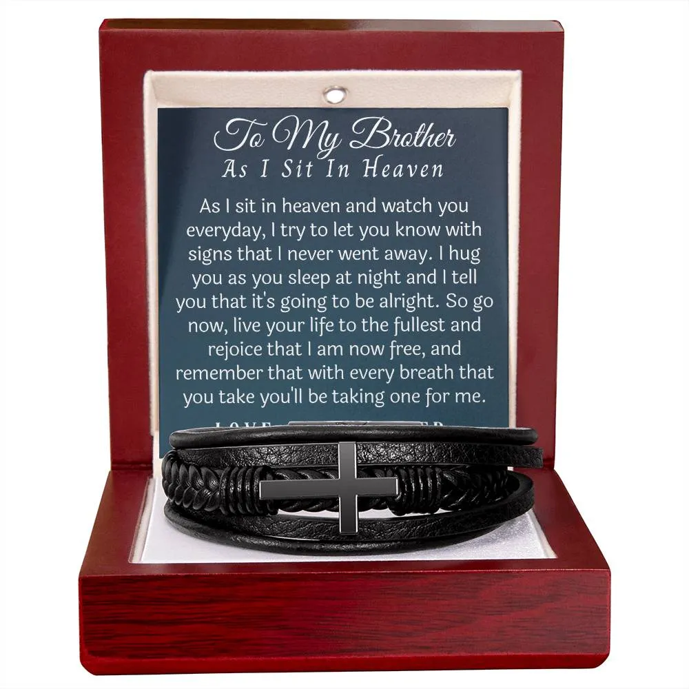 memorial bracelet to my brother from sister in heaven