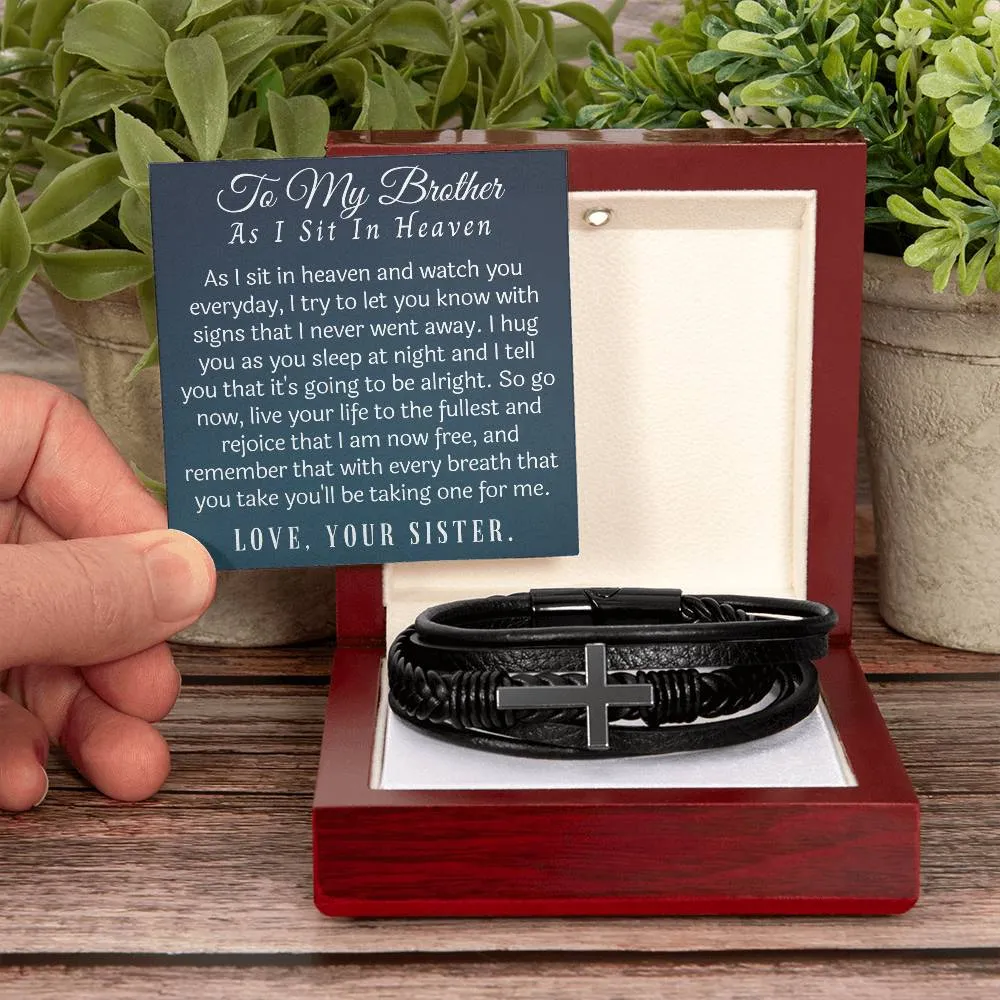 memorial bracelet to my brother from sister in heaven