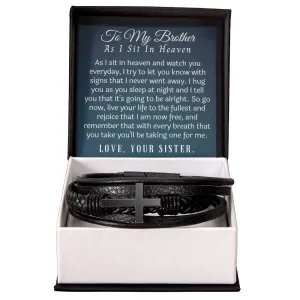 memorial bracelet to my brother from sister in heaven