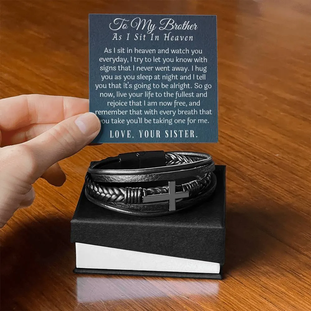 memorial bracelet to my brother from sister in heaven