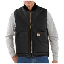 Men's Cotton Duck Vest Arctic Quilt Lined