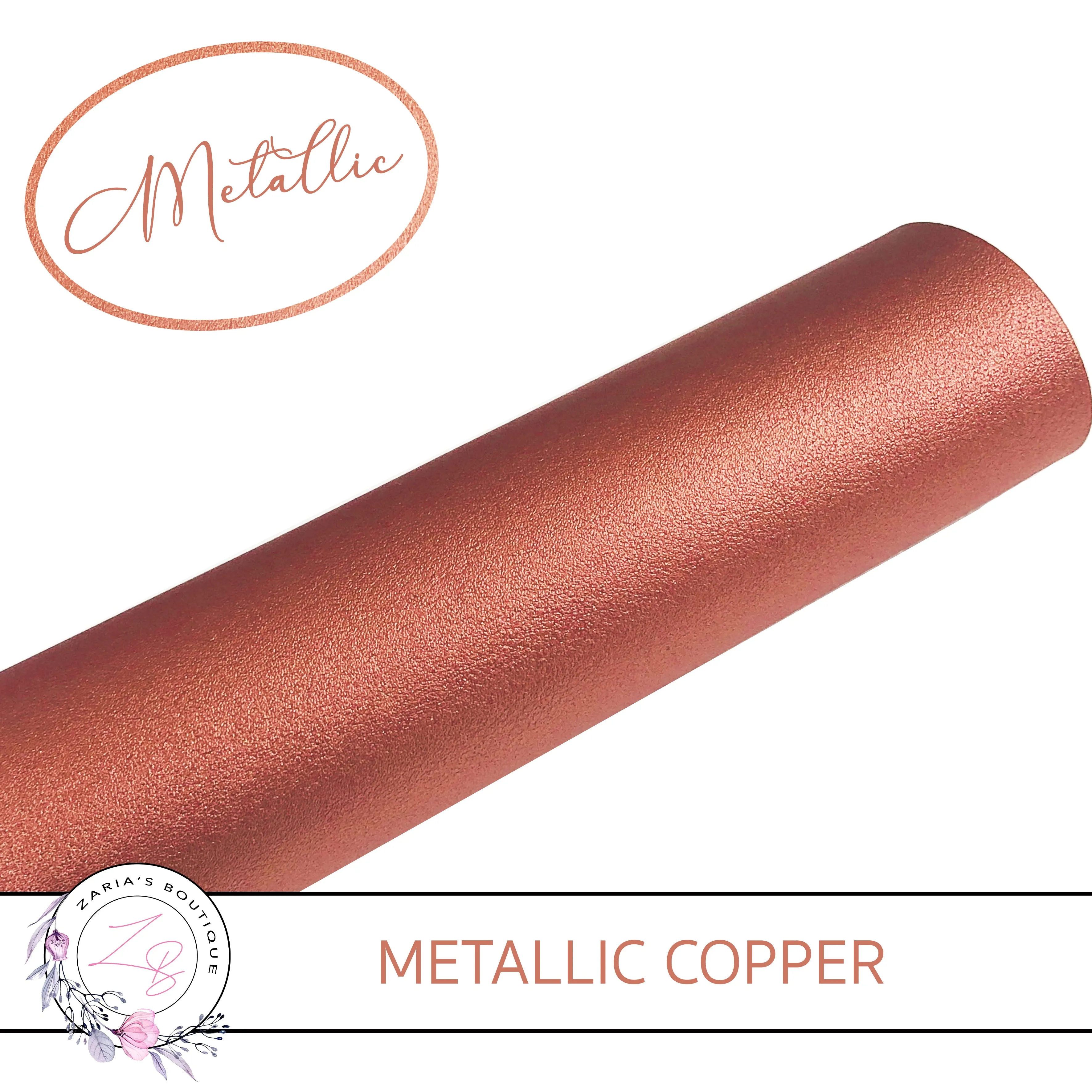 Metallic Copper • Vegan Faux Leather