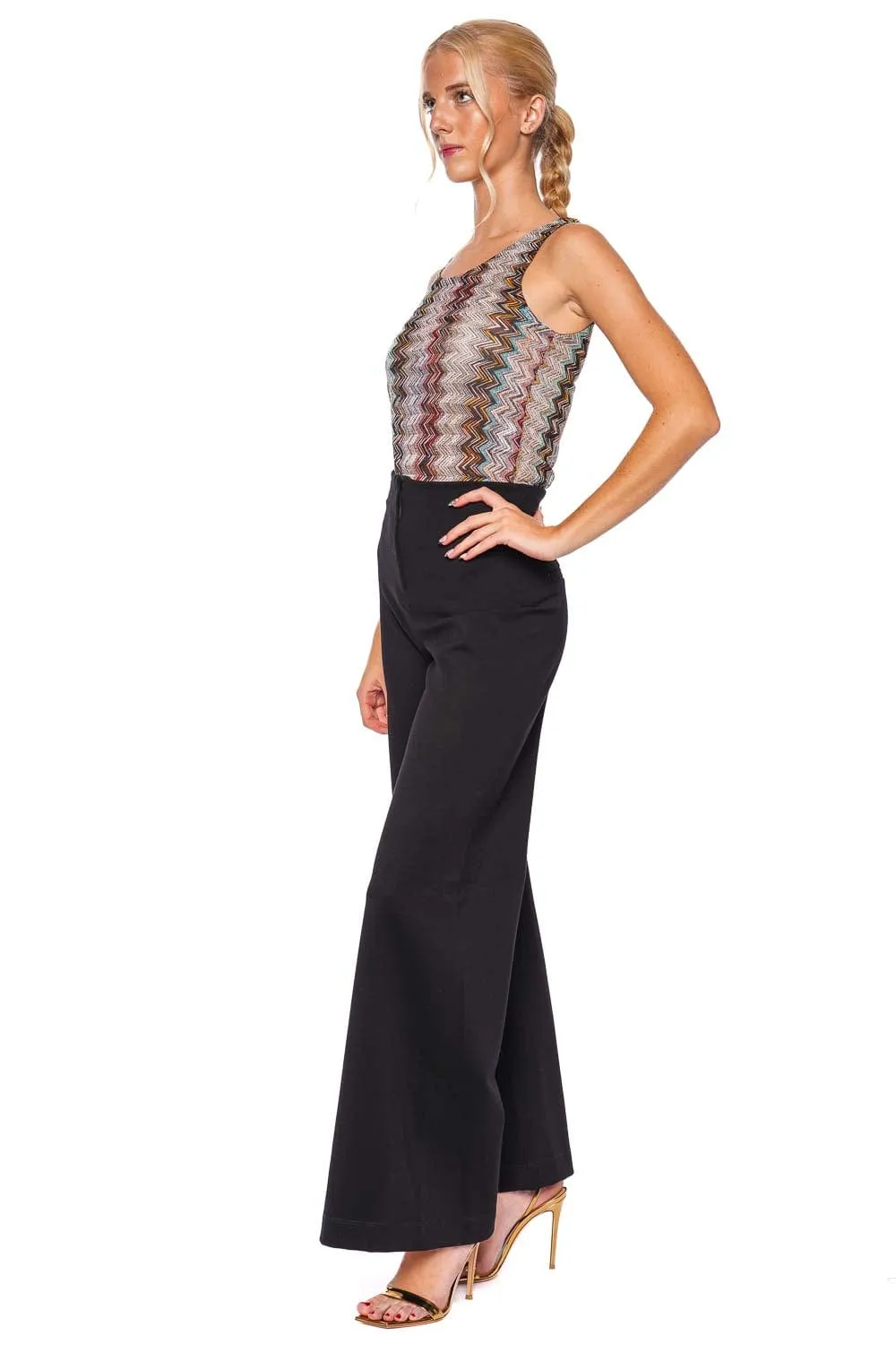 Metallic Zig Zag Tank Top