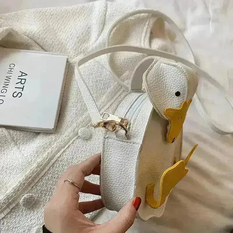 Mini Duck Shaped Crossbody Bag
