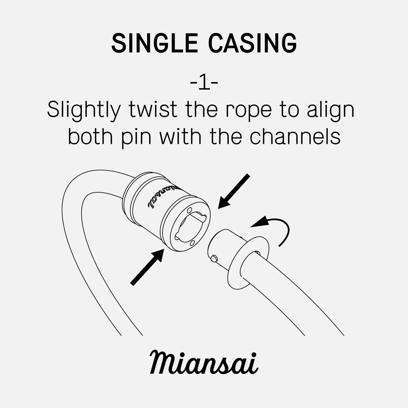 Mini Single Rope Casing, Silver