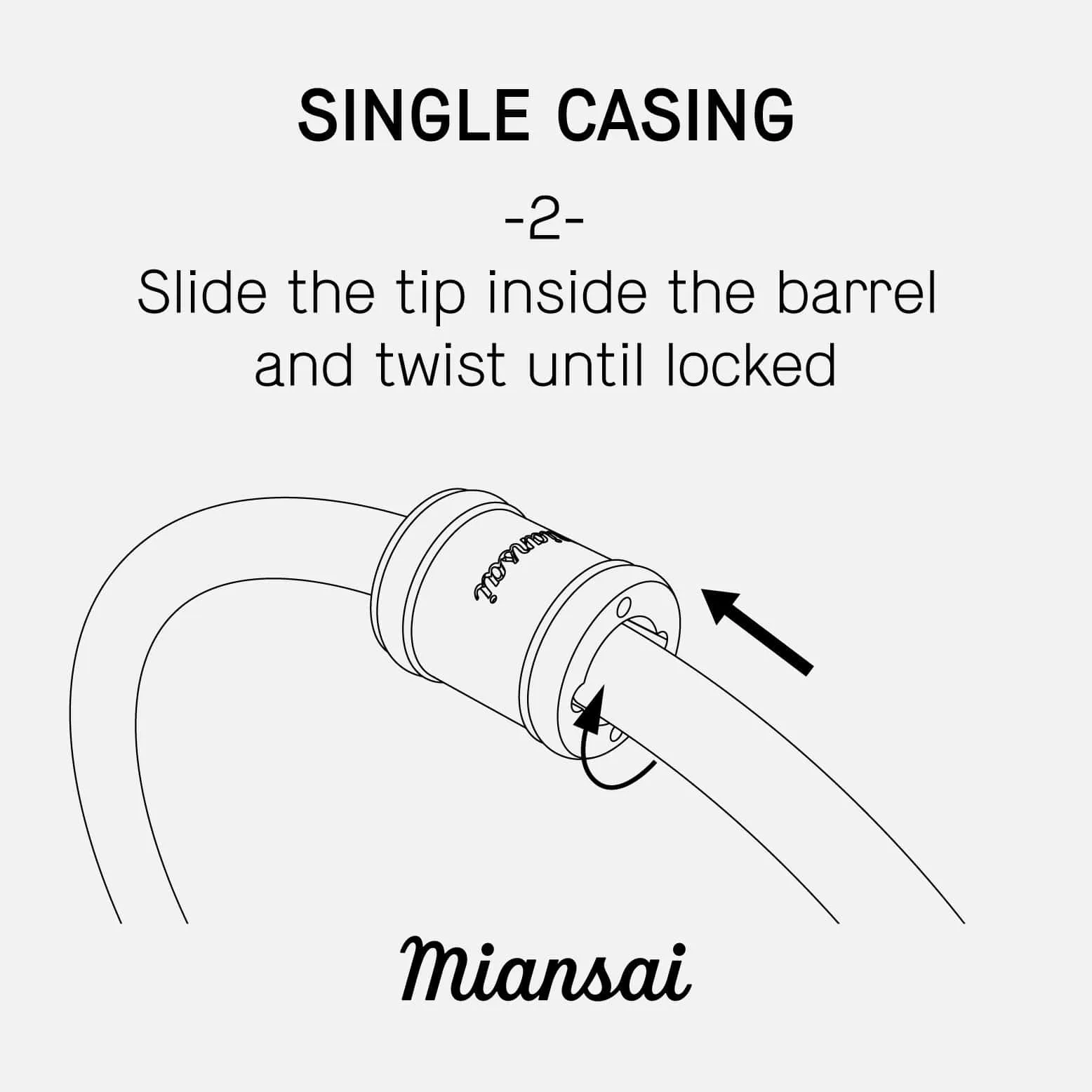 Mini Single Rope Casing, Silver