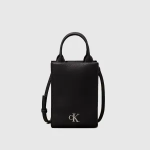 Minimal Monogram Tote Bag - Black
