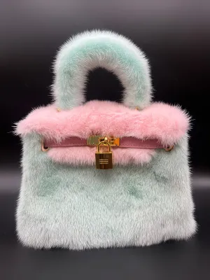 Mint and Pink Mink
